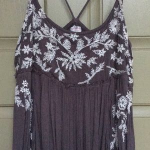 Embroidered Babydoll Slip
